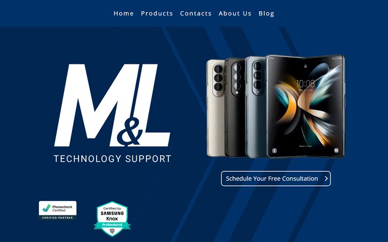 ML Technology Support website